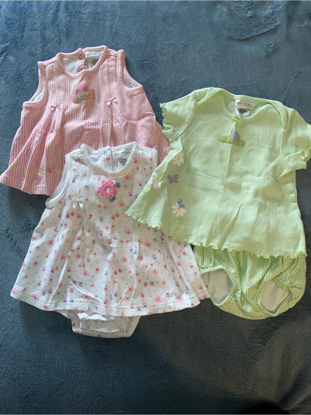 Carter’s Vintage Y2K Baby Girl Dresses 100% Cotton, Size 9 months